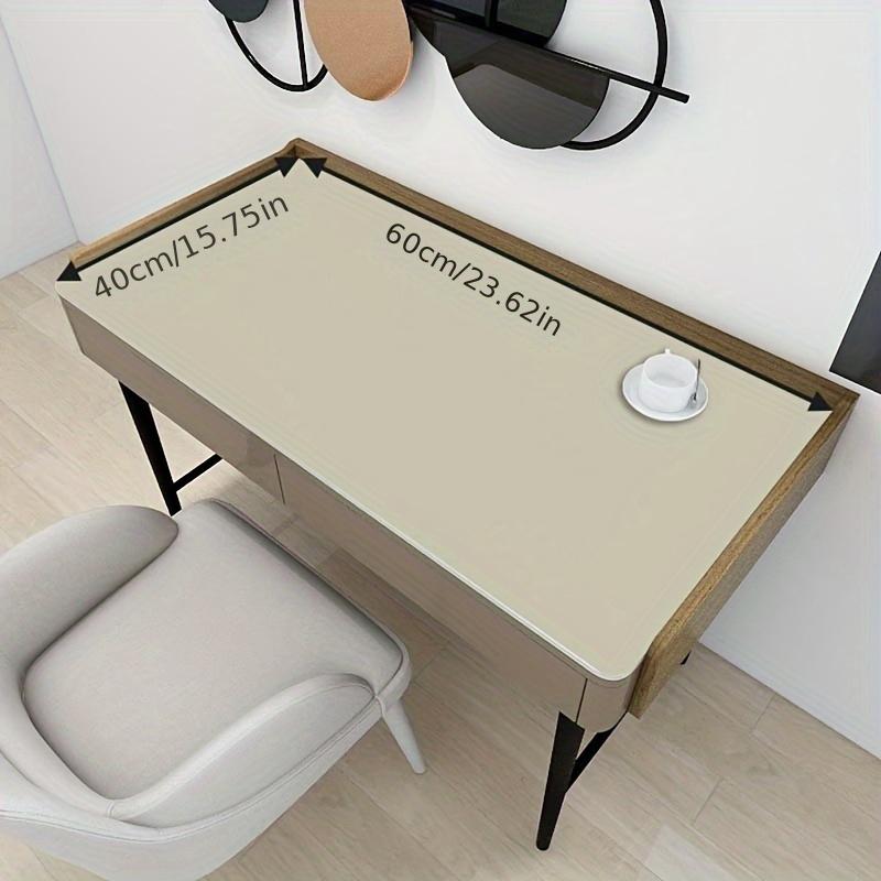1 Pc Rectangular Solid - colour Table Runner:Eco - leather,Oil - resistant,Water-resistant, Anti - scald,Non - washable, Exudes Light Luxury Aesthetic