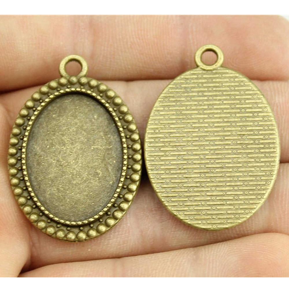 Owalna szklana baza kaboszonowa, oprawa, ramka pasująca 18x25mm 13x18mm, akcesoria, części, męska biżuteria, masywna, oryginalna dla Ciebie