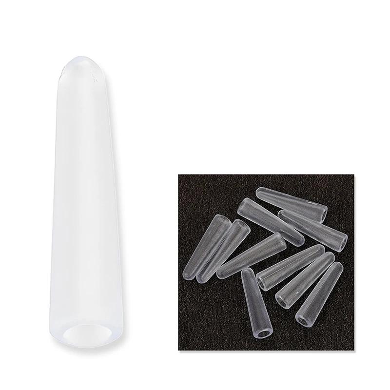 50pcs Acne Needle Tip Protector Soft Protective Sleeve Eyelash Tweezers Tip Cover Clip Protection Sleeve Clip Protective Cover