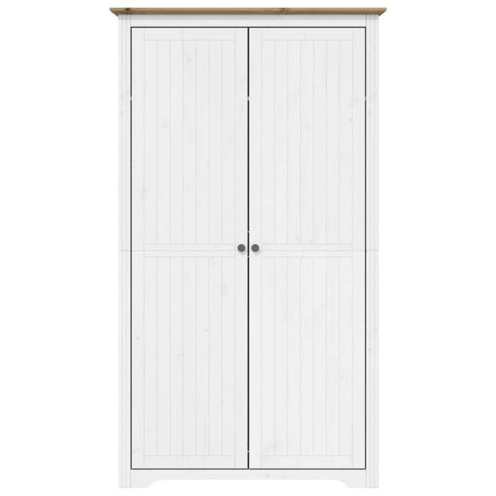 VidaXL Wardrobe, Clothes Cabinet, Clothes Closet, Storage Furniture, Bedroom Organizer, White Brown 355060