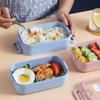 Japanese Style Microwaveable Double Layer Lunch Box