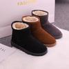 New Snow Boots Autumn and Winter New Cotton Shoes Thickened European and American Students Low-top Casual Snow Boots