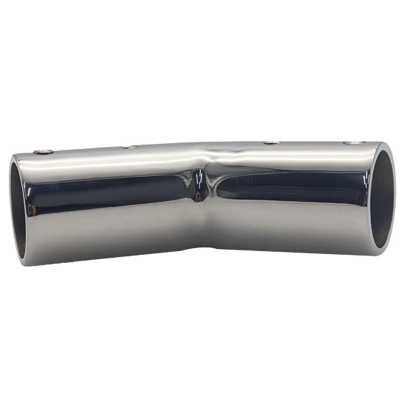 2-Way Pipe Fitting Elbow Marine 110/120/140 Degree Boat Hand Rail Fitting Elbow Pipe Connector 22/25mm with L Shape Hex Key