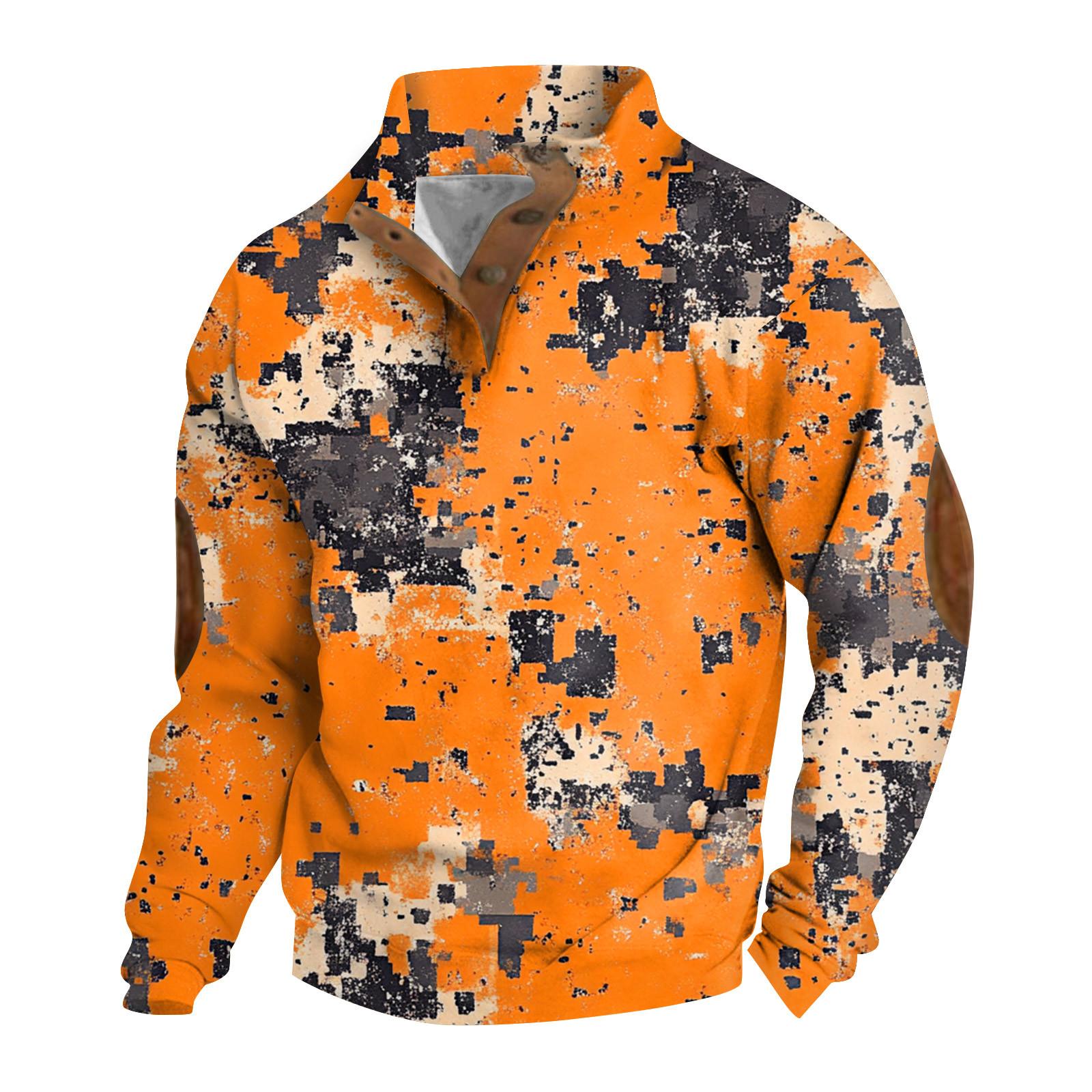 

Весенняя и мужская толстовка с воротником-стойкой — это повседневные свитера для активного отдыха, топы L золотой