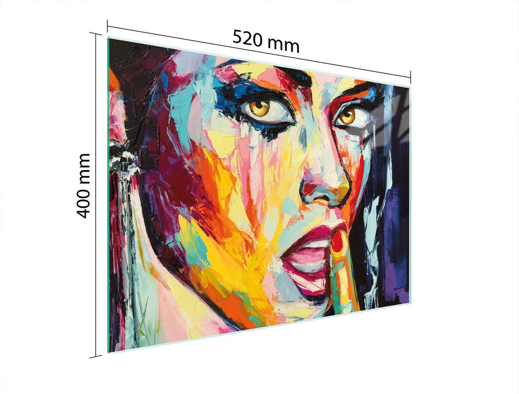 SZKLANA DESKA DO KROJENIA 52x40 KOBIETA