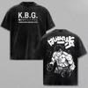Retro Washed Harajuku‑Style Cotton Short‑sleeve T‑shirt with Ippo Makunouchi and Mamoru Takamura Prints from Fighting Spirit Anime