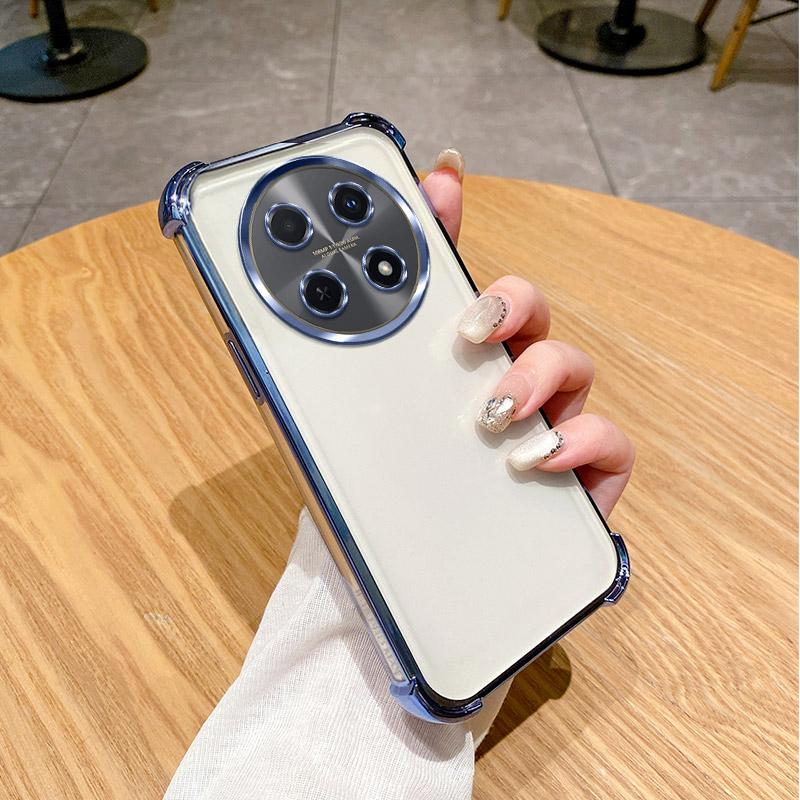 

Чехол для Huawei Nova 12i Чехол для телефона Huawei Nova 12i CTR-L81 Чехол для телефона Мягкий бампер Противоударный защитный чехол Прозрачная гальваническая пластина For Huawei nova 12i