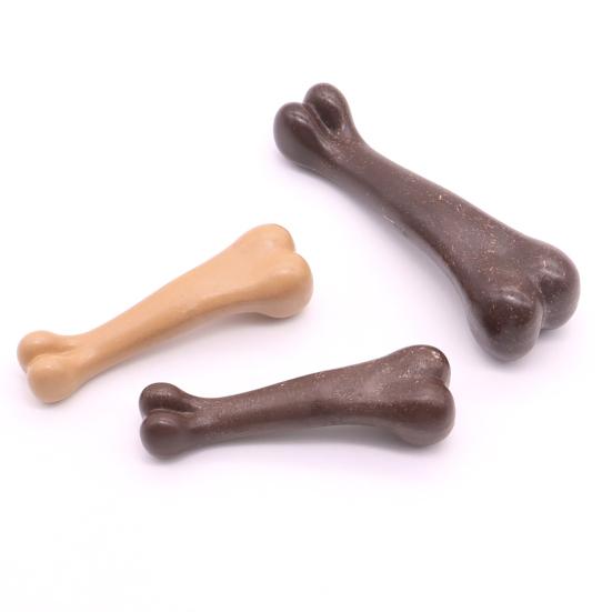 Bones Shaped Dog Toys for Aggressive Chewers Beef Flavor Dog Chew