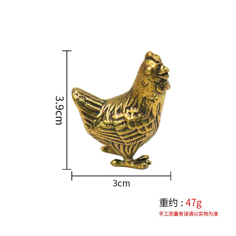 Wealth Tea Pet Wholesale Solid Brass Desktop Zodiac Lucky Small Figurines