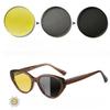 Trend Retro Cat Eye Decoration Women Men  Driving Summer Traveling Female