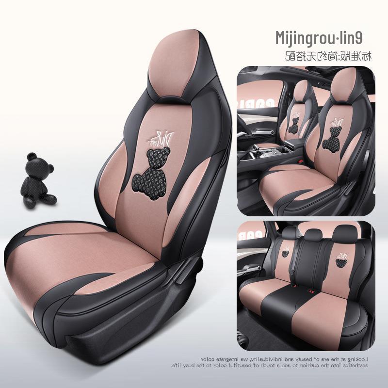 

BYD Yuan PLUS Car Seat Cushion: Cartoon Design, All-Season Full Surround Seat Cover Full Set for Five Seats