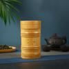 Handmade Bamboo Tea Storage Box Chinese Carved Tea Canister Lid Seal Kitchen Storage Jars Spice Coffee Beans Box Case Organizer