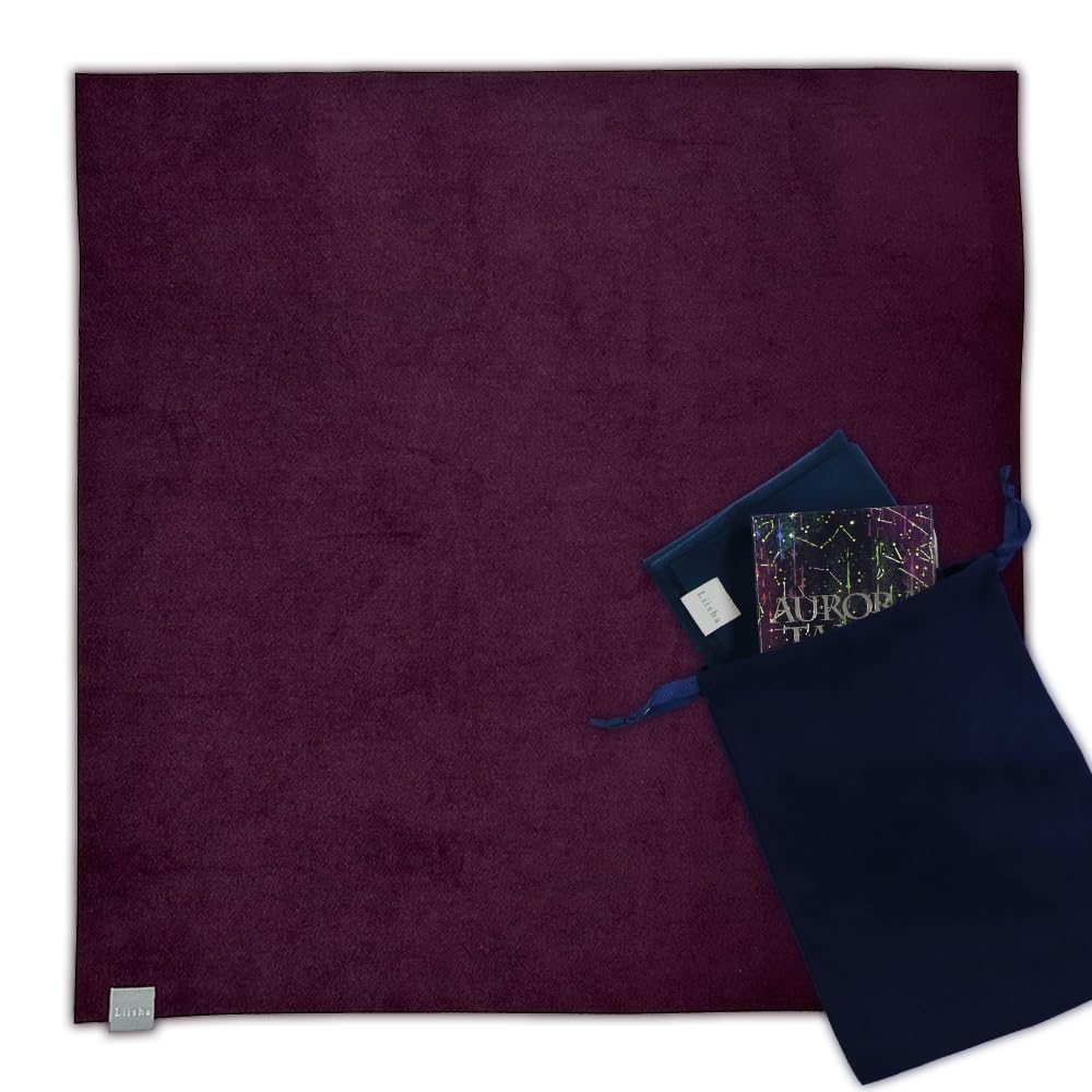 Teller Tarot Cloth by June Made In for Tarot Cards and Oracle Includes 55cm X Liisha [Fortune Supervised] Non-Slip Shibusawa, Japan, Cards, Pouch,