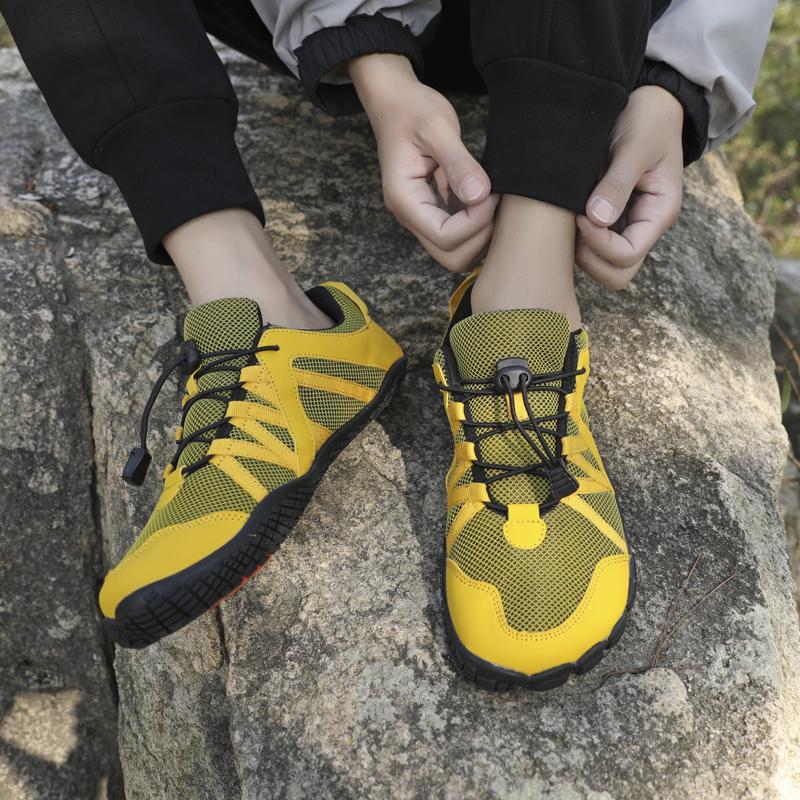 Hiking Sneakers Barefoot Sports Shoes Camping Trekking Shoes Non-slip Elastic Sole Breathable Mesh Fitness Training Footwear