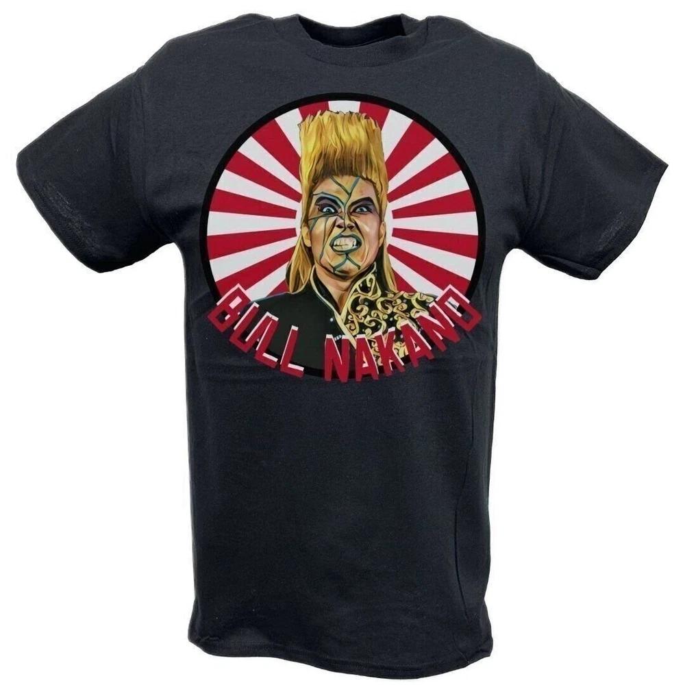 Bull Nakano Red White Stripes Black Tshirt M