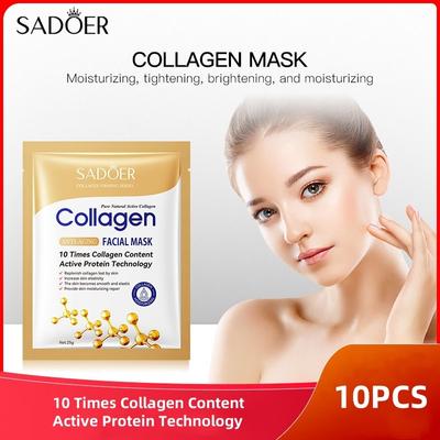 SADOER  Bone Collagen Anti Wrinkle Facial Mask Brightens and Moisturizes FacialMask