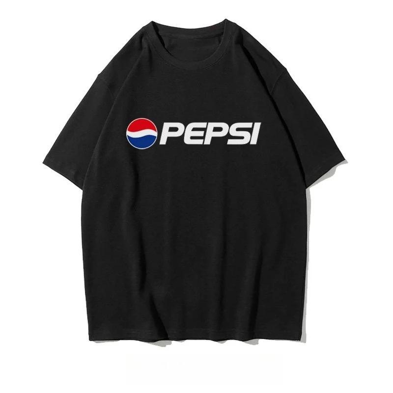 2026 Summer New Men's Women T-shirt Fashion Streetwear Coke T-shirt Unisex Astronauts Joint Design Short Sleeve Commemorative Shirt