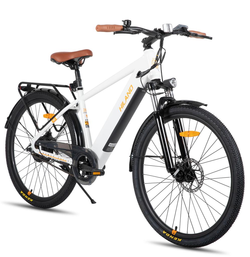Adult Electric Bike HILAND EHD804 250W 26 Inch E-Bike Battery 7.8AH Mountain Wide Tire Electric Bike