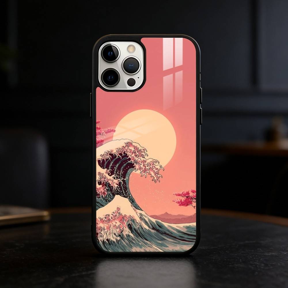 Great Wave Off K-Kanagawa Phone Case For iPhone 17 16 15 14 13 12 Pro Max Plus for Mirror Wireless Magnetic Cover