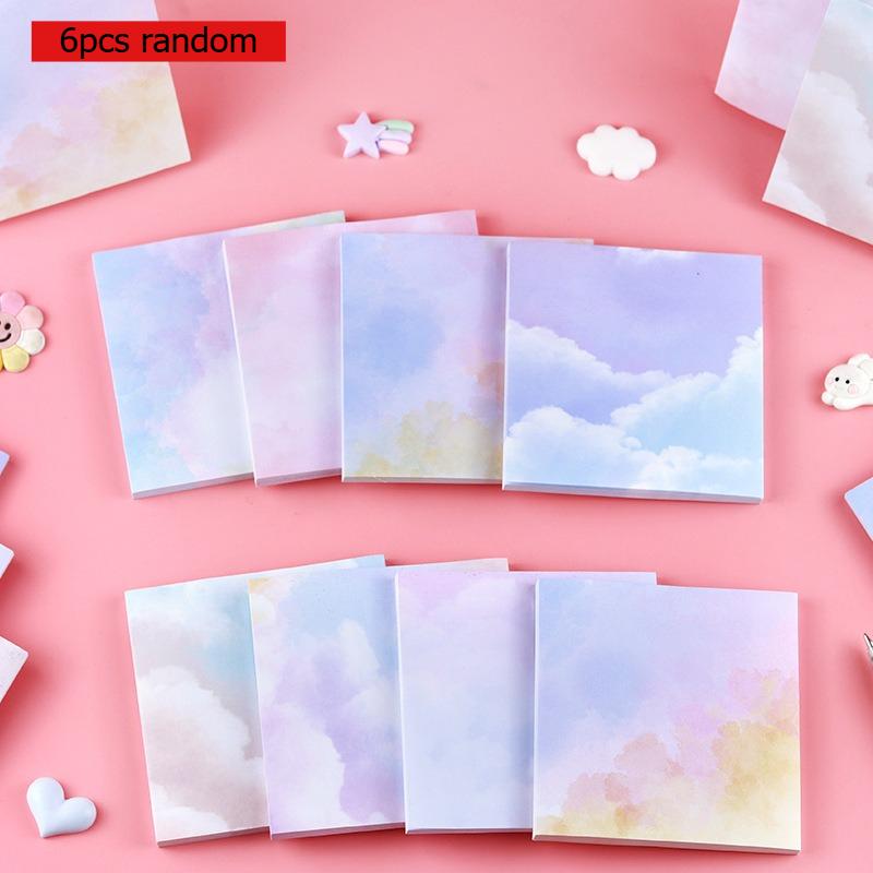 Gift Colorful Starry Sky Sticky Memo Pad Notes Good Quality and Low Price Simple Office School Supplies Kawai Stationery Lovely