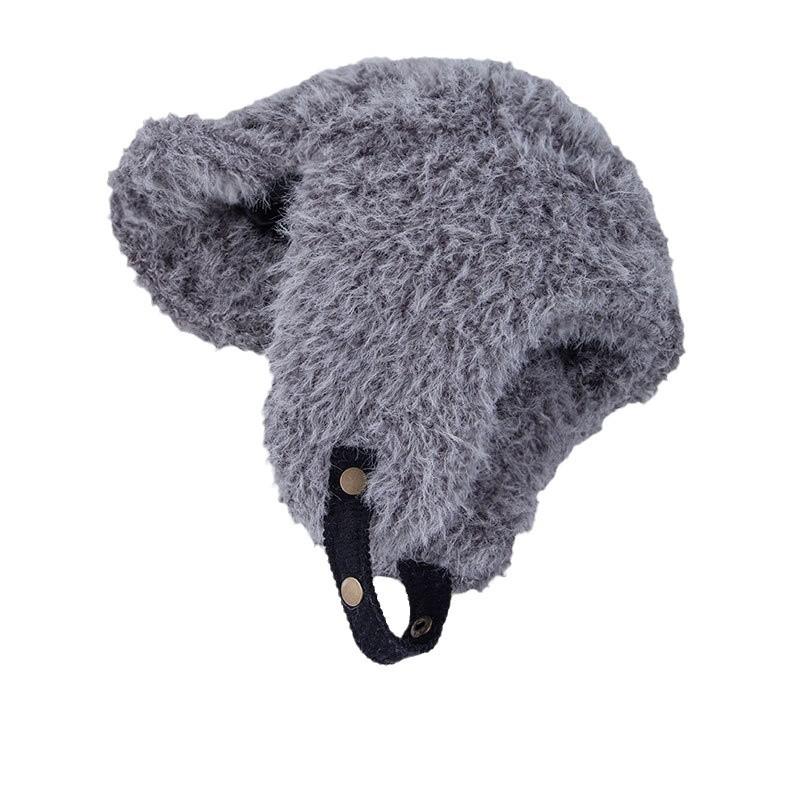 Outdoor Skiing Cold-proof Plush Women's Winter Thickened Warm Ear Protector Pilot Cycling Hat Men