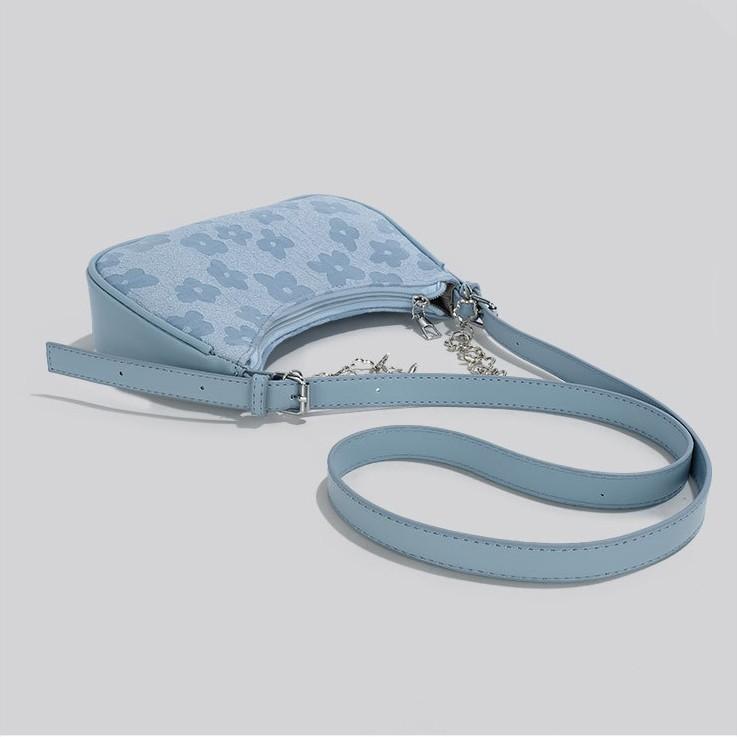 Borsa Piccola Jacquard alla Moda e Versatile, Borsa Monospalla a Tracolla da Ascella, Borsa da Donna dal Design di Nicchia e di Alta Gamma