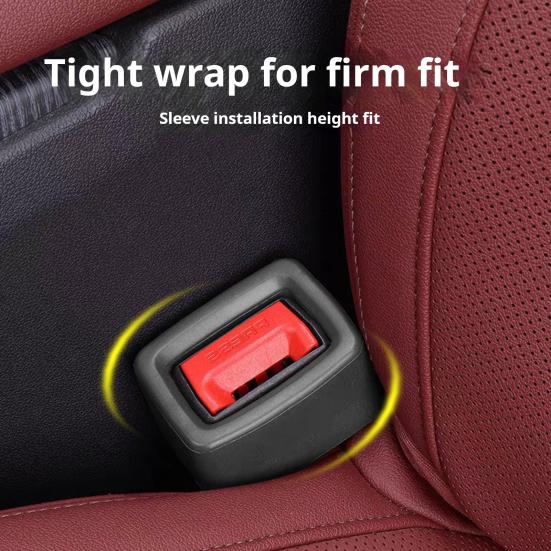 Car Seat Belt Buckles Holder Silicone Seat Belt Buckles Booster for Rear Seats Easy Access Safety Seat Belt Car Accessory for Kids