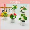 Lotus Plastic Potted Green Plant Potted Plant For Home Living Decor Room
