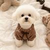 Pet Autumn Winter Cotton-padded Clothes Warm Dog Double Sided Velvet Pajamas Teddy Plush Vest for 2-8kg Small Medium Dogs