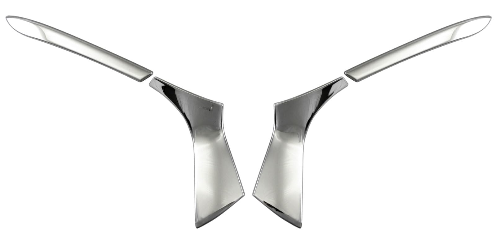 BRIGHTZ Crown Crossover TZSH35 AZSH35 Super Mirror Finish Stainless Steel Plated Mirror Under Molding 4PC ZSH AZSH H35 35 Crown Crossover
