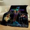Holy Cross Virgin Mary Jesus Blanket  Printed Blanket for Living Room Bed Couch lunch break Soft Cozy Blanket for Friend's festival Gift