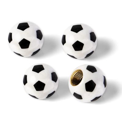 GaRhomxy Soccer Ball - 4pcs Football Shape Tire Valve Stem Caps Car Wheel Tire