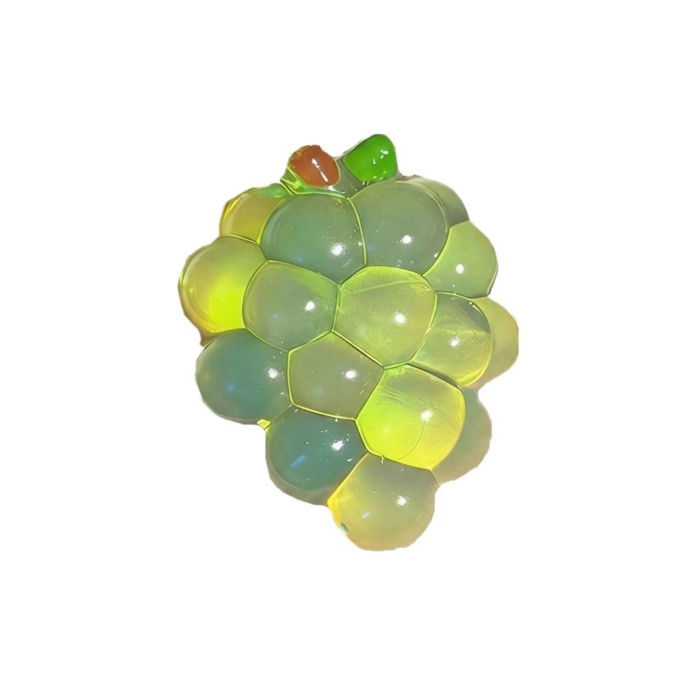 Slow Rising Squishy Fruit Hand Toy Grapes Sensory Toy Creative Grapes Fidget Toy Birthday Gift