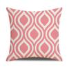 Nordic Geometric Decorative Pillow Sofa Cushion Cover Modern Home Decor Square Pillowcase Peach Skin Pillowcase