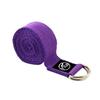 Pure Cotton Yoga Stretch Adjustable Gym Fitness Carry Yoga Straps Belt D-Ring Buckle