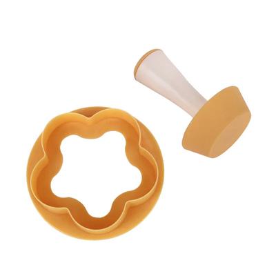 Plastic Pastry Tamper Tart Shell Molds Cake Cutter Flower/Round Dough Cookie Cutter Set Cupcake Muffin Mold