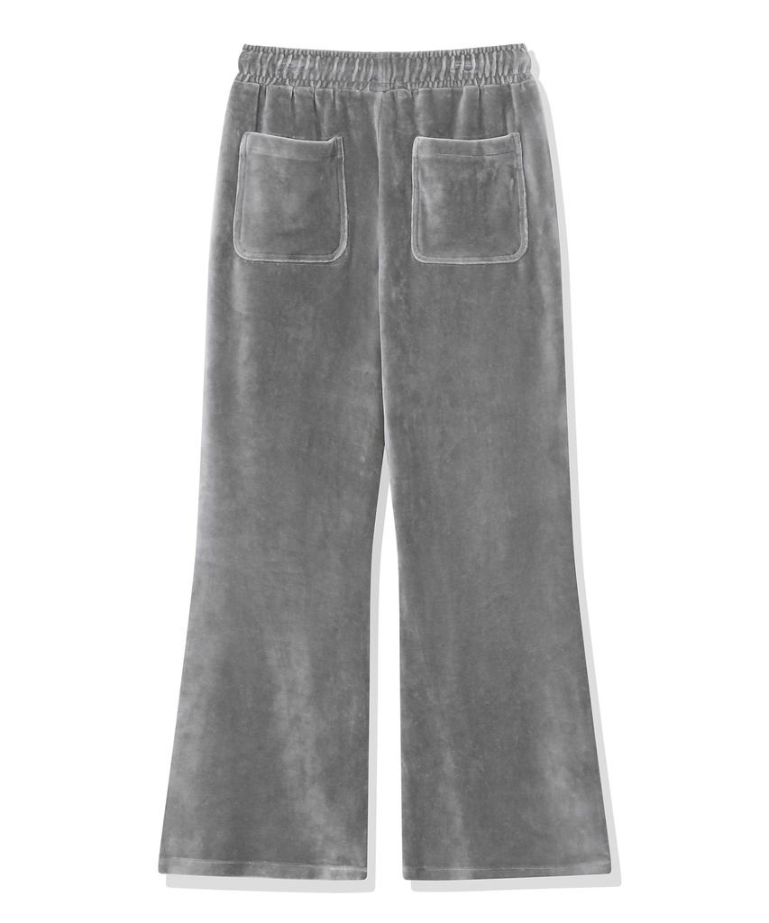 BEENTRILL Women'S Velour Bootcut Sweatpants (Grey)
