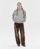 AECA Vintage Washing Coduroy Wide Pants-Brown