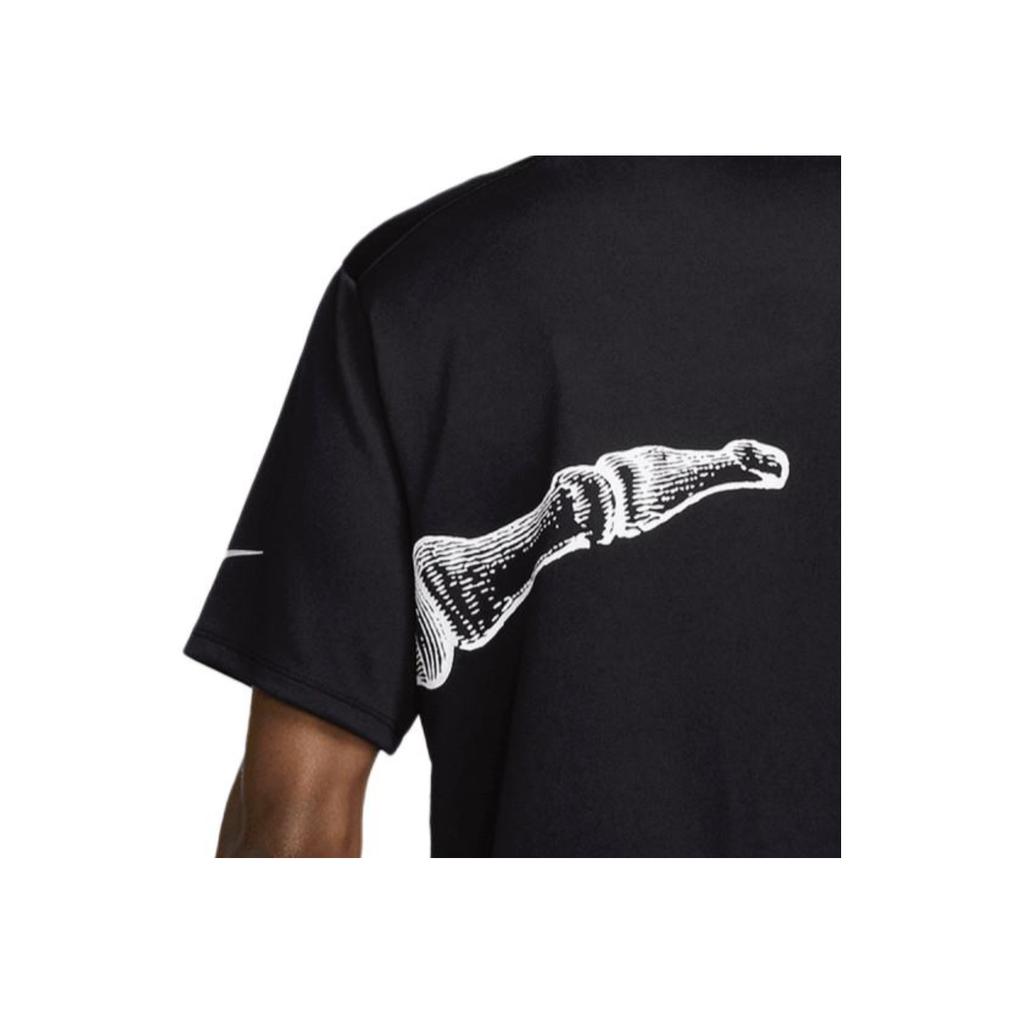 Nike Graphic Print Regular Fit Crew Neck T-Shirt Men Tops Black DV9263-010