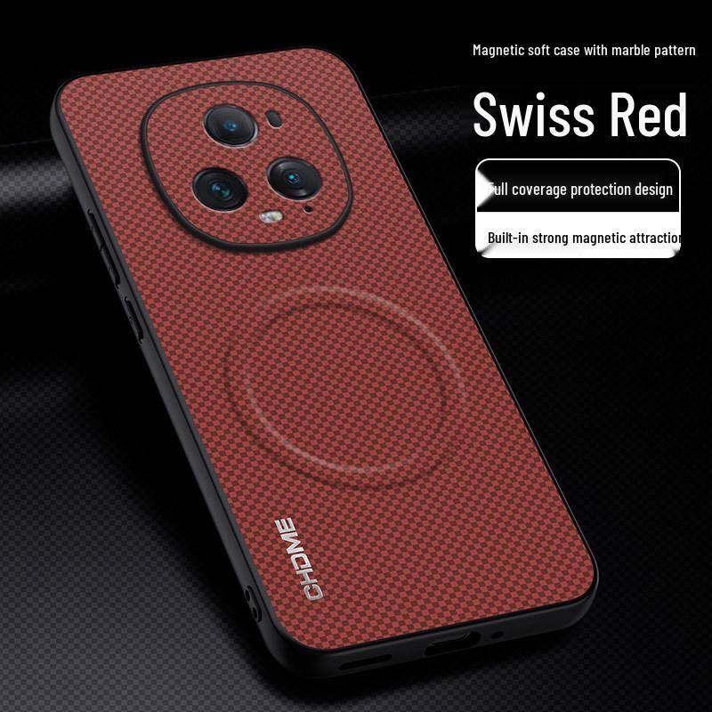 Honor Magic 5 Full Coverage Anti-drop Protective Case with Magnetic Buckle, Textured Design for Men & Women