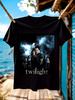 Men Black The Twilight Saga Cotton Short Sleeve Tshirt Hi...