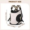 Pet Carrier Backpack Portable Breathable Novelty Ventilated Carrying Bag black