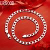 925 Sterling Silver Simple Twisted Necklace - Banquet Gift Jewelry