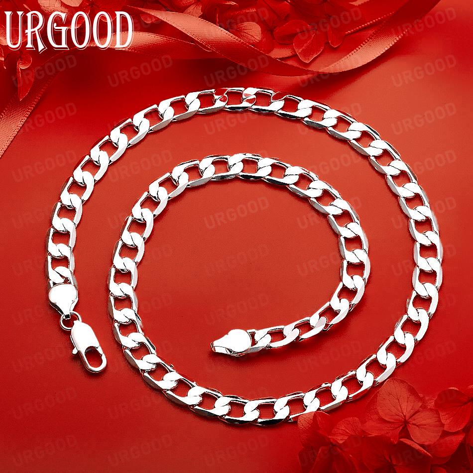 925 Sterling Silver Simple Twisted Necklace - Banquet Gift Jewelry