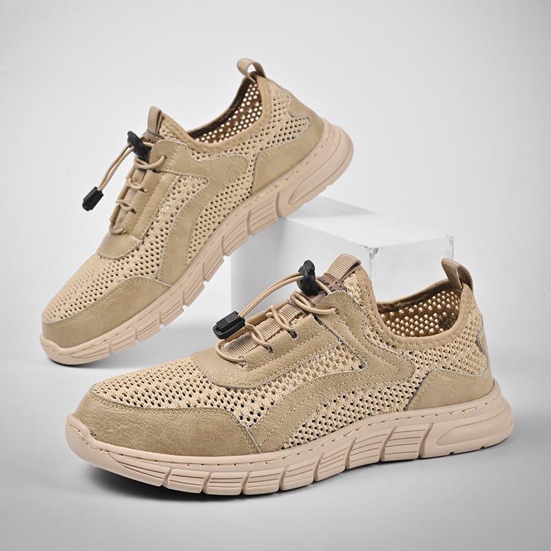 Men s Breathable Mesh Outdoor Sports Shoes - Lightweight, Anti-odor, Casual Hiking Sneakers for Summer 44