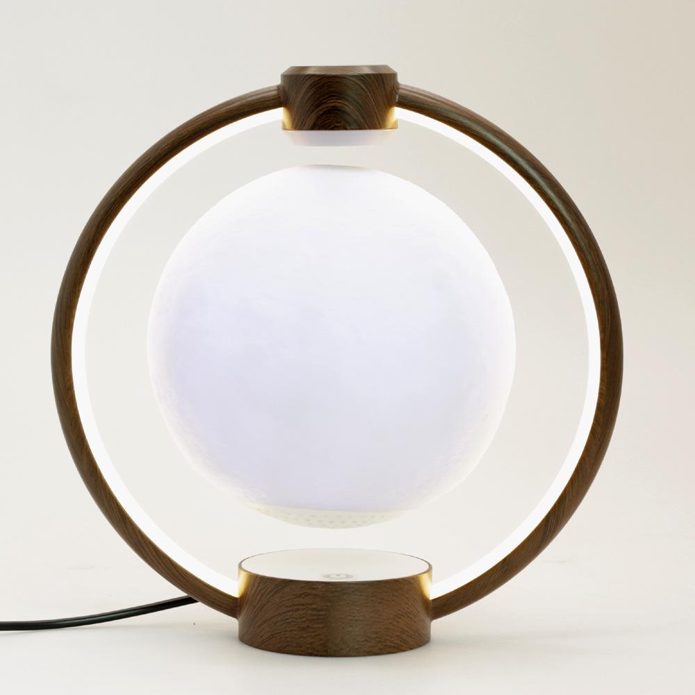 Lâmpada da Lua de Levitação Magnética com Rotação de 360 Graus, Alto-falante Bluetooth, Subwoofer Sem Fio, 7 Cores, Caixa de Som Flutuante Suspensa
