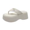 Muffin Platform Slippers Women's Outer Wear 2025 Summer New Flip-flops Fashionable Versatile Height Increase with Skirt Cool Slippers