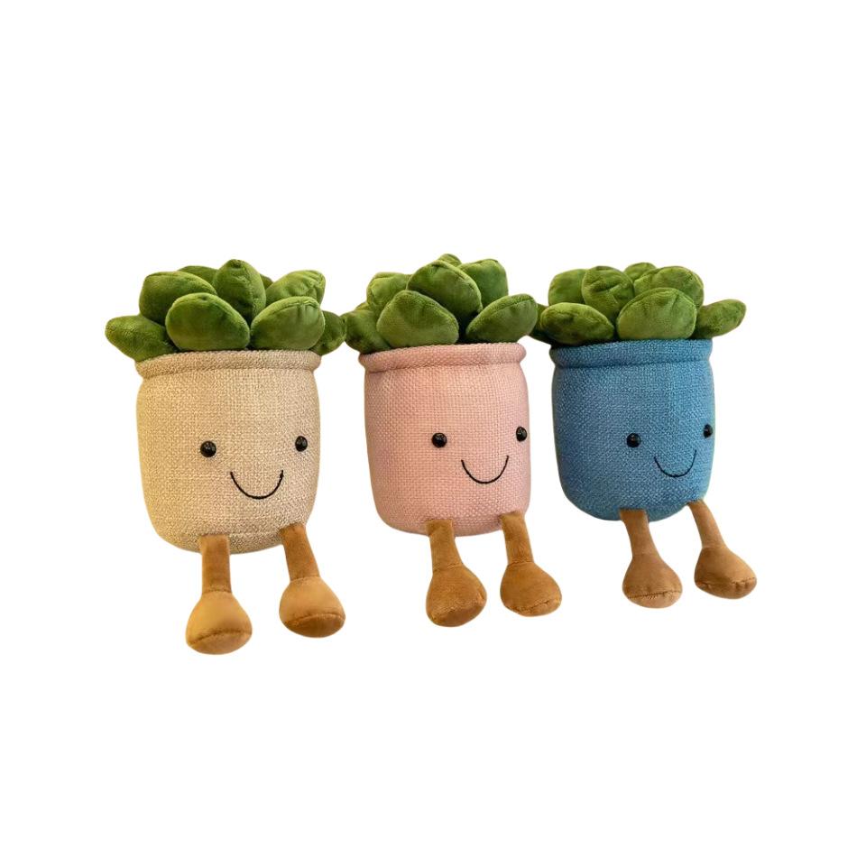 Piante Grasse Tulipano Realistiche Peluche Giocattoli Riempiti Vari Fiori in Vaso Cactus Libreria Casa Soggiorno Decorazione Regalo per Ragazza