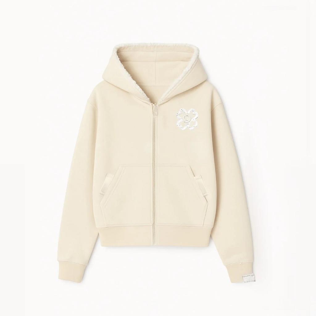 Casual Velvet Men's Print Zipper Sweater High Street Hip Hop Rap Street American Men's and Women's Coat Sweater