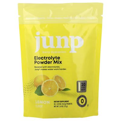 Electrolyte Powder Mix, Lemon, 20 Stick Packs, 3.6g (0.13oz) Each